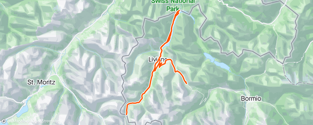 Mapa de la actividad, Livigno day 13