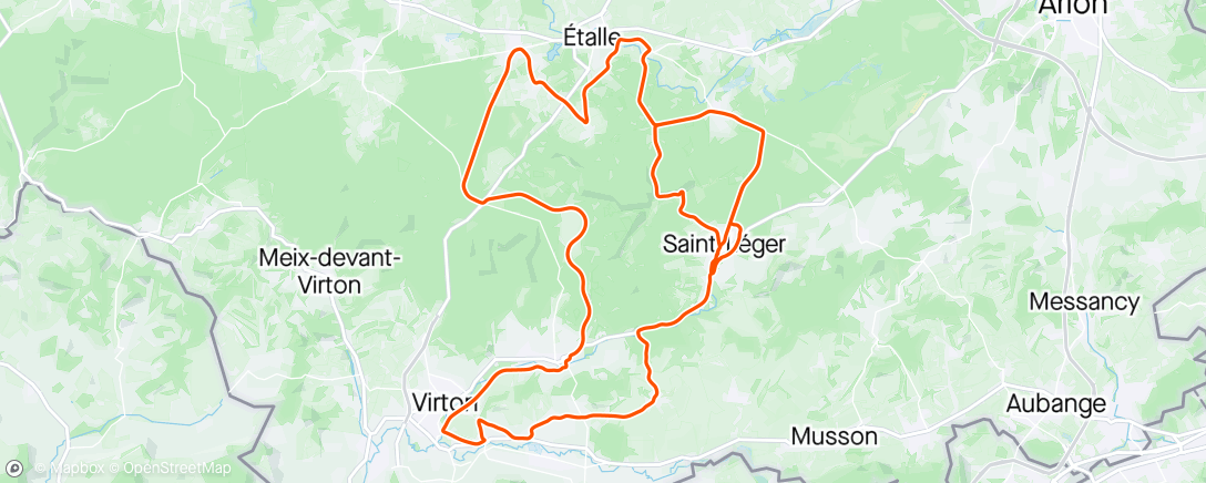 Map of the activity, Sortie vélo le matin 🌤️🌥️☁️🌬️