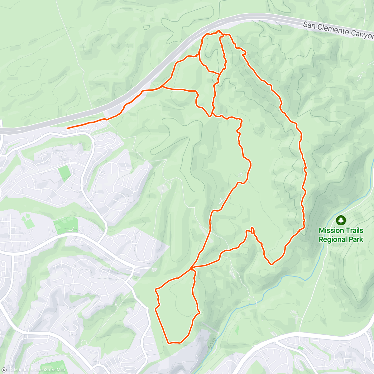 Map of the activity, A couple trail hours