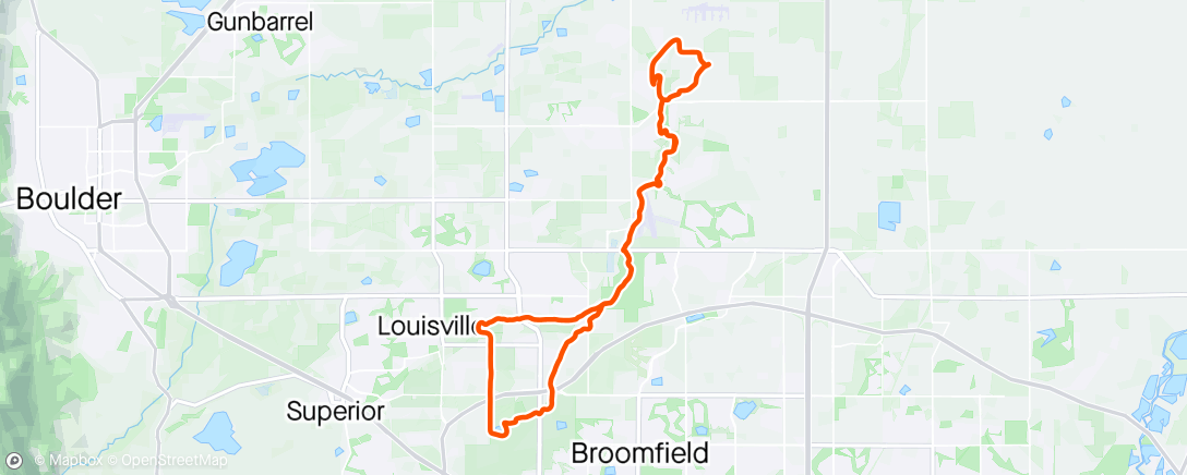 Map of the activity, Gravel Ride