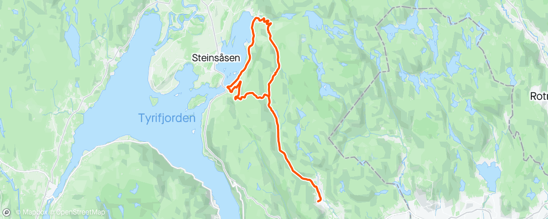Map of the activity, Via Sundvolden