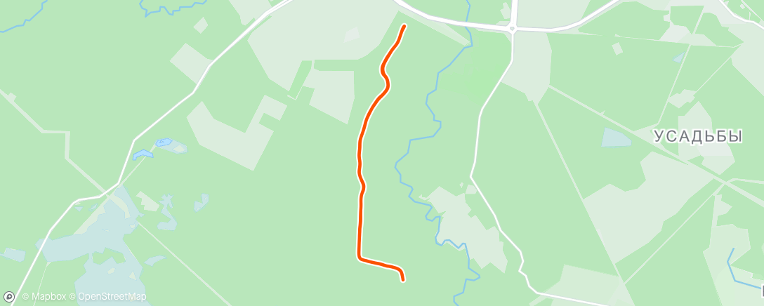 Map of the activity, Lunch Run