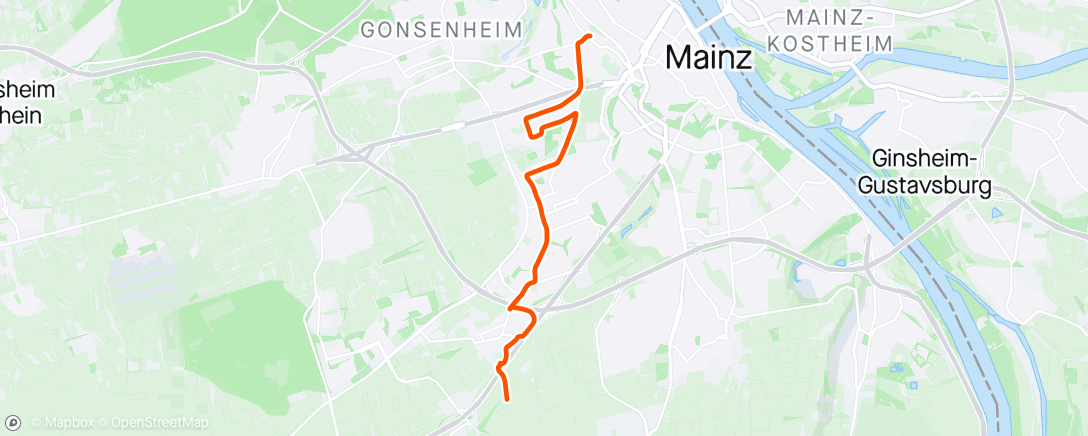 Map of the activity, Abendradfahrt vom LBB nach Marienborn im Regen 🌧️