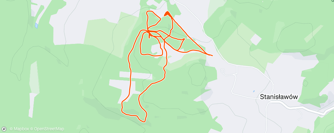 Map of the activity, Lunch Trail Run