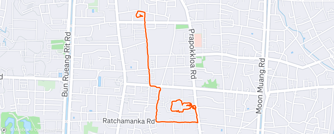 Map of the activity, Afternoon Walk