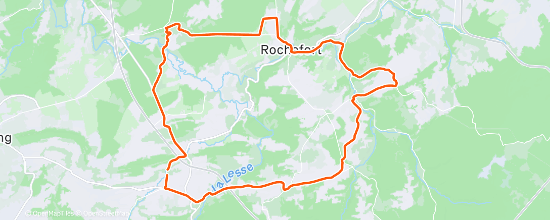 Map of the activity, Afternoon Ride