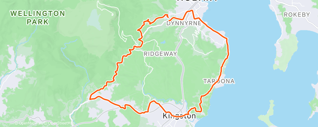 Map of the activity, Afternoon Ride
