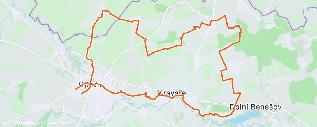 Map of the activity, Morning Gravel Ride