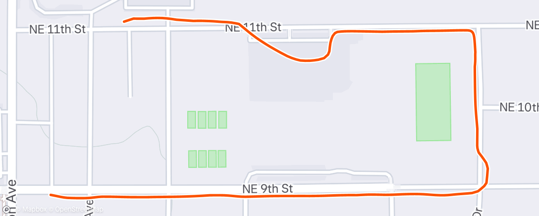 Map of the activity, Afternoon Walk