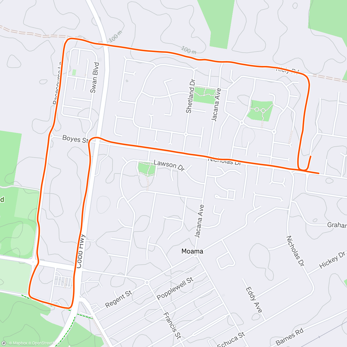 Map of the activity, EMRC Christmas Challenge Day 7