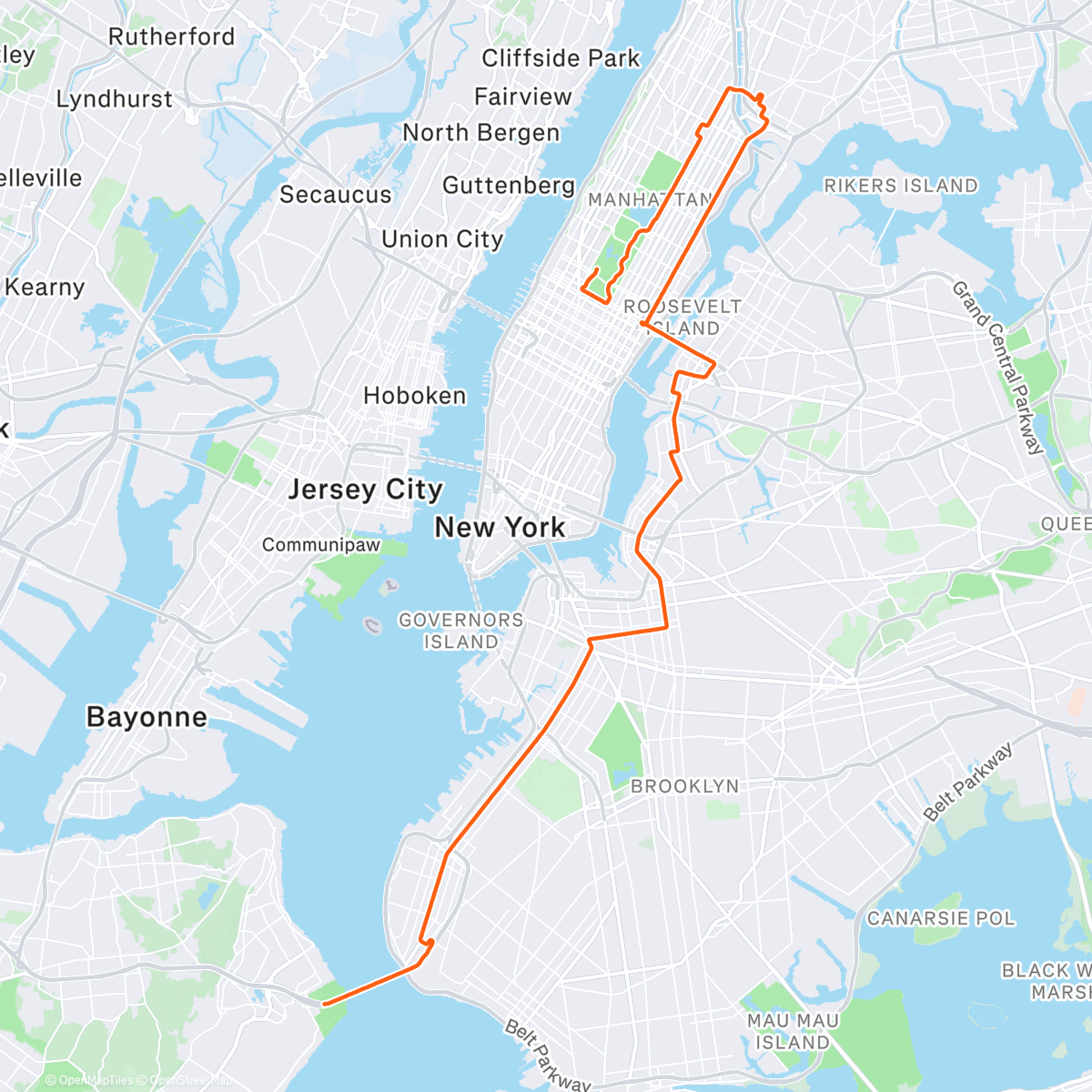 Map of the activity, WE DID IT 🥹❤️ NEW YORK MARATHON in 4h:03’:43” 💪 It was EMOTIONAL finishing this MARATHON with my HUSBAND 🙏🏻