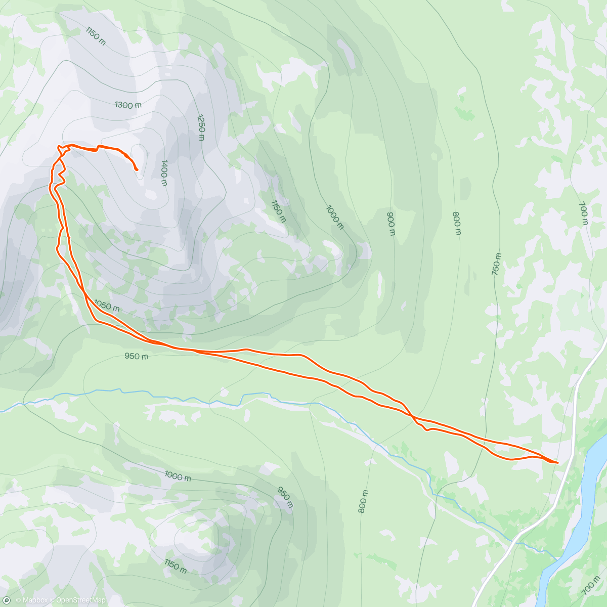 Map of the activity, Solo topptur til Storsnasen
