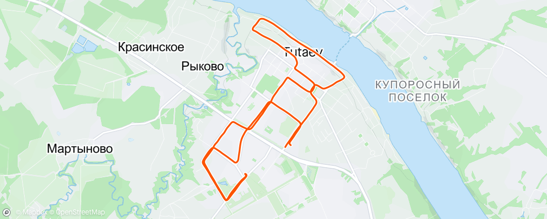 Map of the activity, На закате дня 🌅