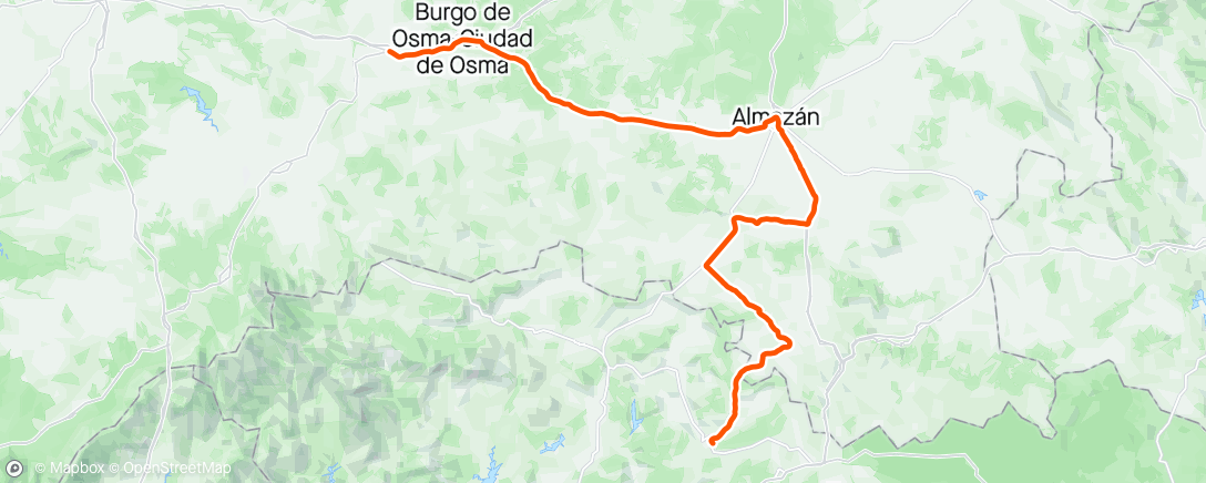 Map of the activity, Vuelta Etapa Siete