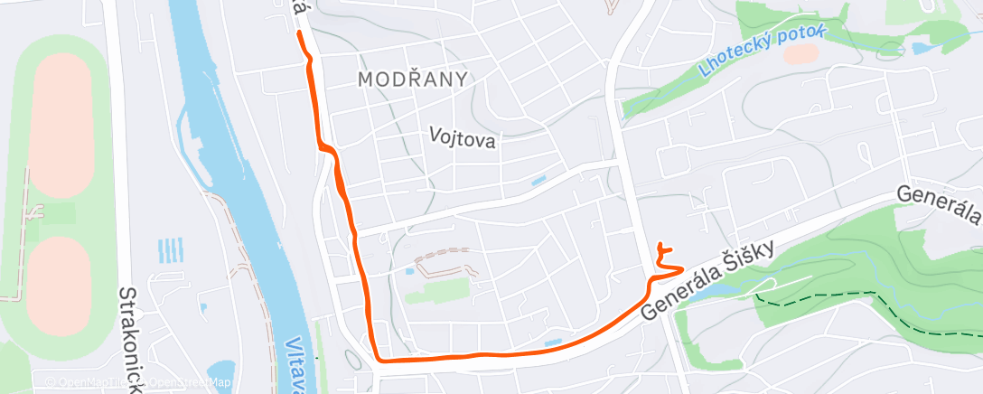 Map of the activity, Afternoon Walk