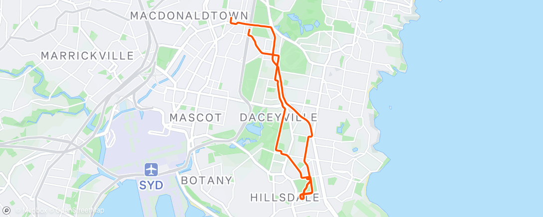 Map of the activity, Afternoon Ride