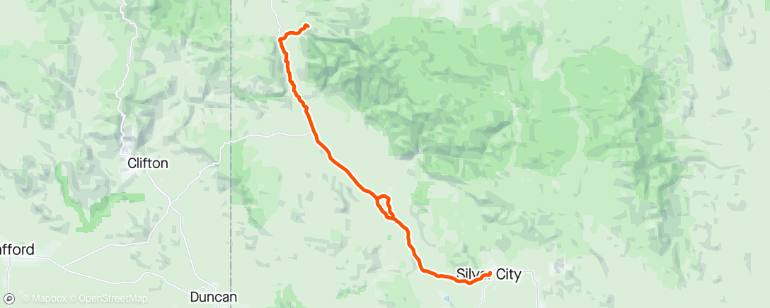Map of the activity, Tour of the Gila - Stage 1