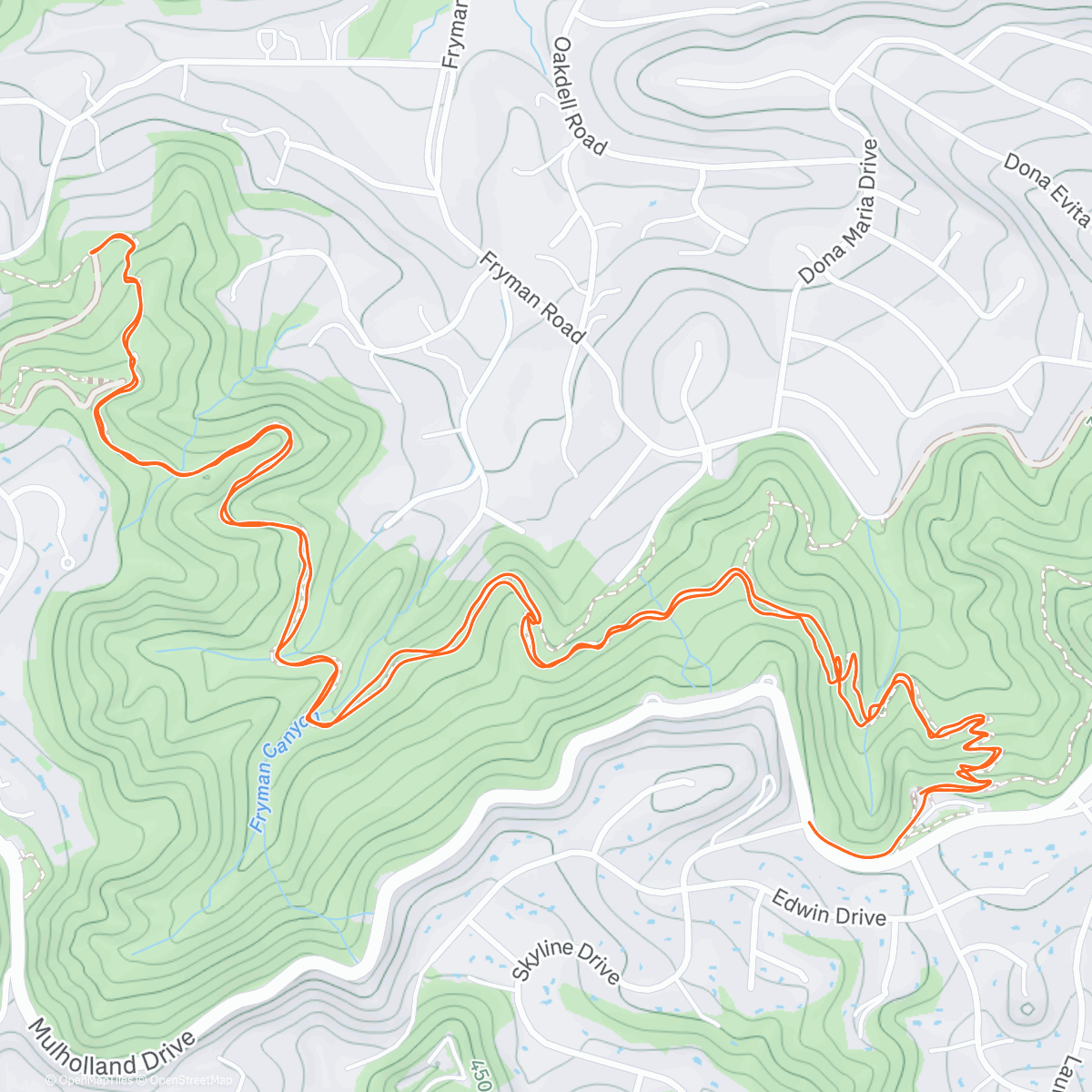 Map of the activity, Betty Dearing