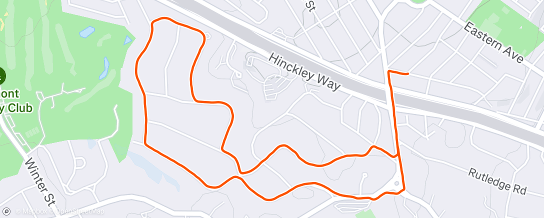 Map of the activity, Morning Run