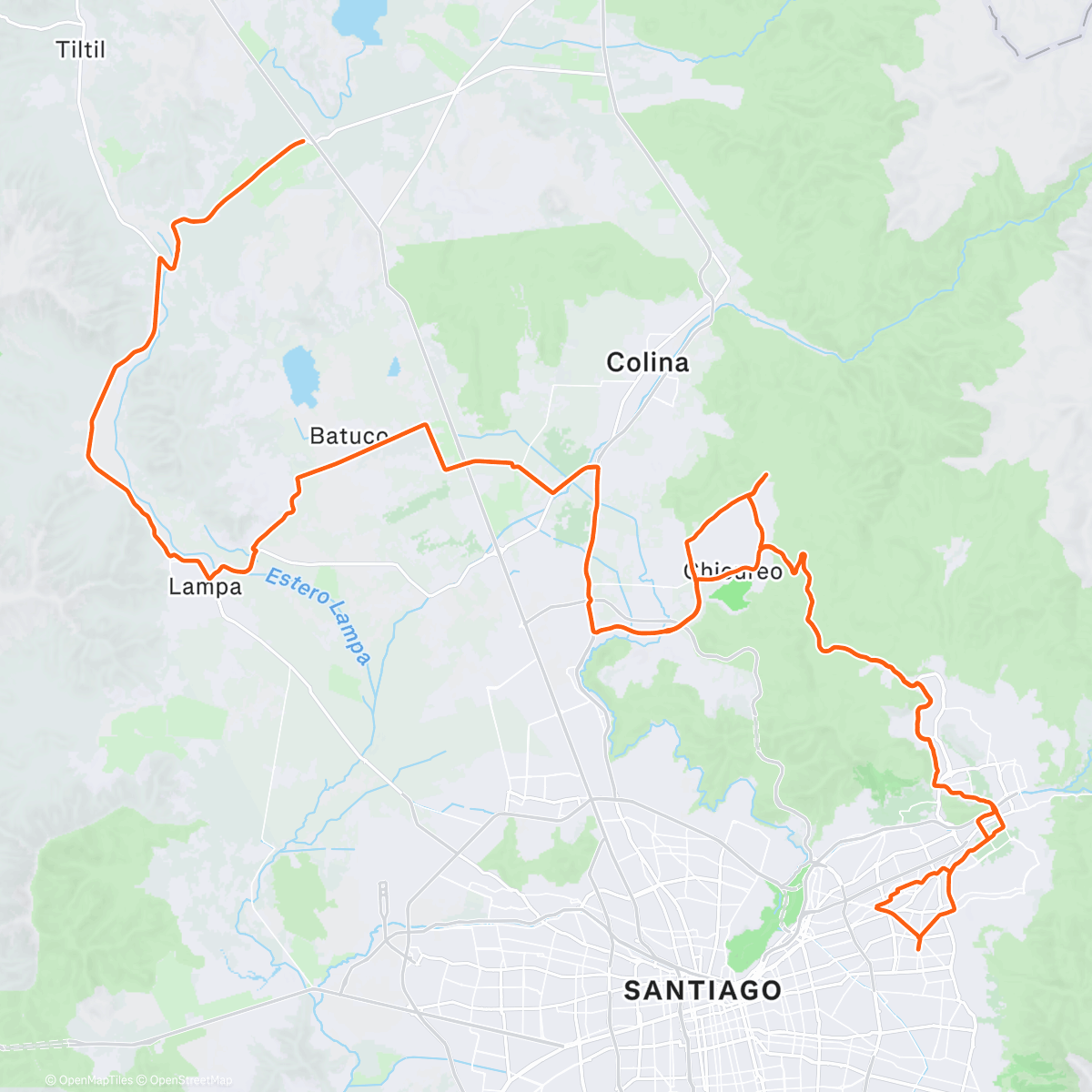 Карта физической активности (Vuelta ciclista por la mañana)