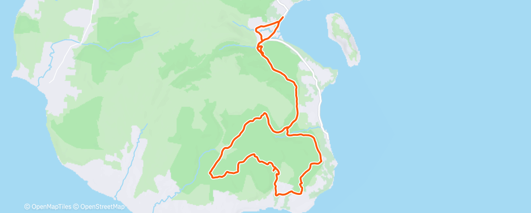 Карта физической активности (Arran ride)