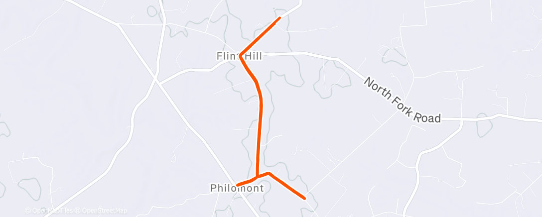 Map of the activity, Lunch Run