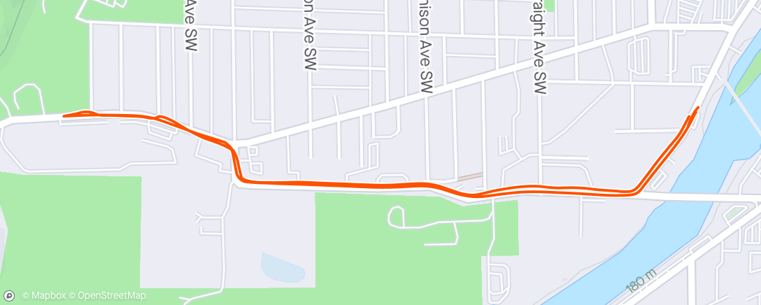 Map of the activity, GR Mile