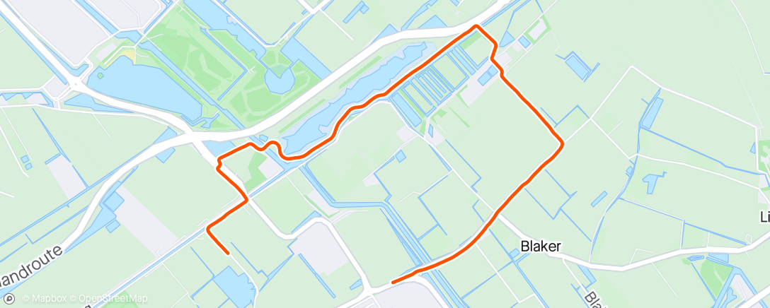 Map of the activity, Hardloopsessie 25