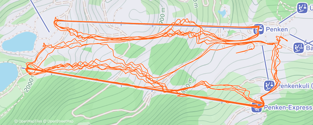 Mapa de la actividad (Skiabfahrt in der Nacht)