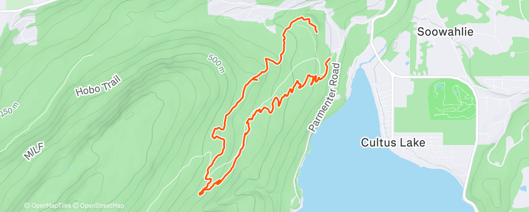 Map of the activity, Either new shoes or new rocks out there