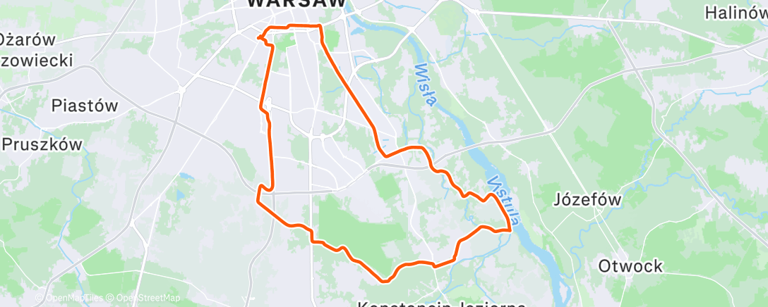 Map of the activity, Do mostu w Obórkach