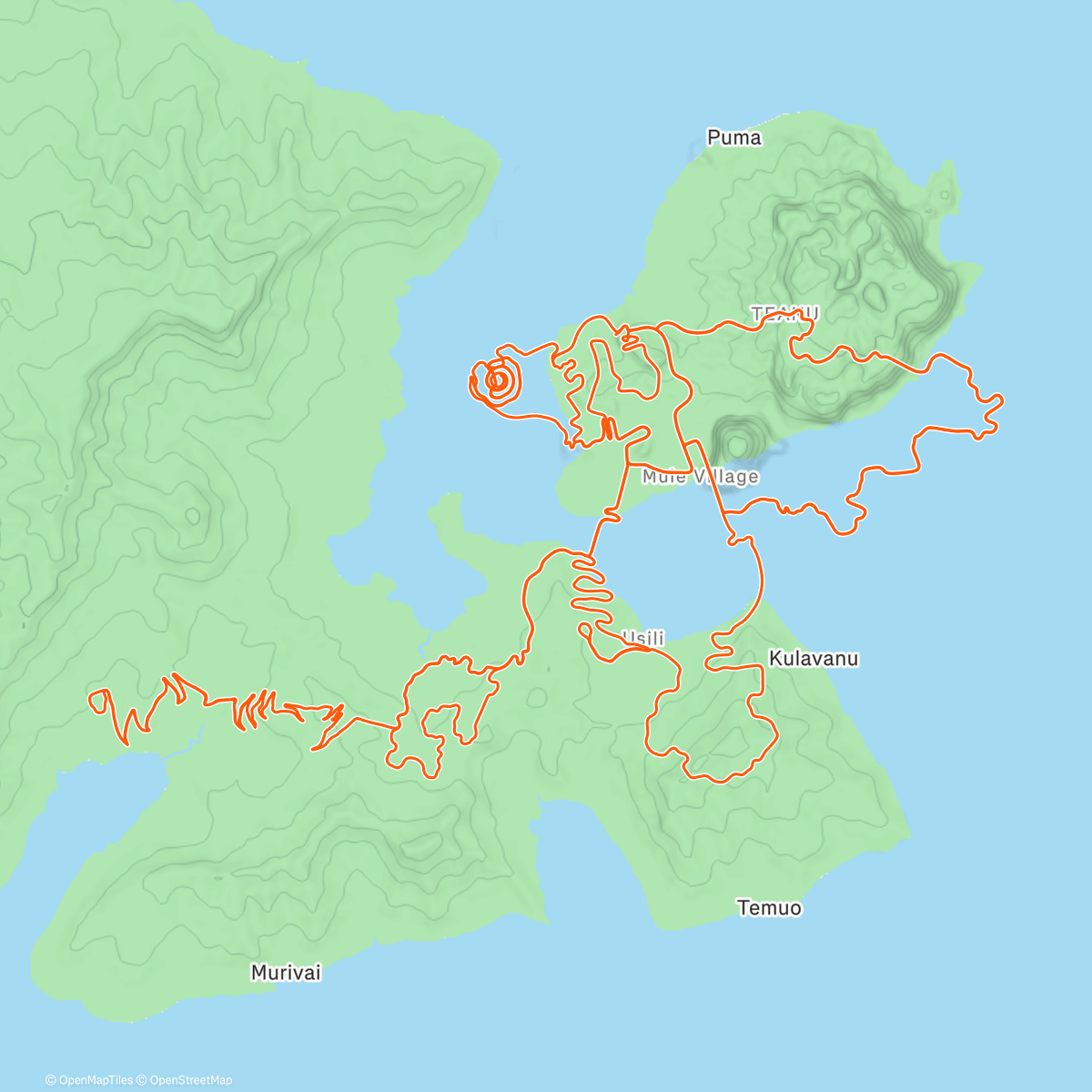 Map of the activity, Zwift - Group Ride: Bike Packing Adventures - The Uber Pretzel in Watopia