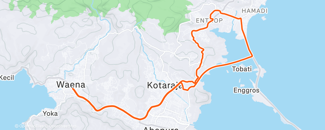 Map of the activity, Morning Ride