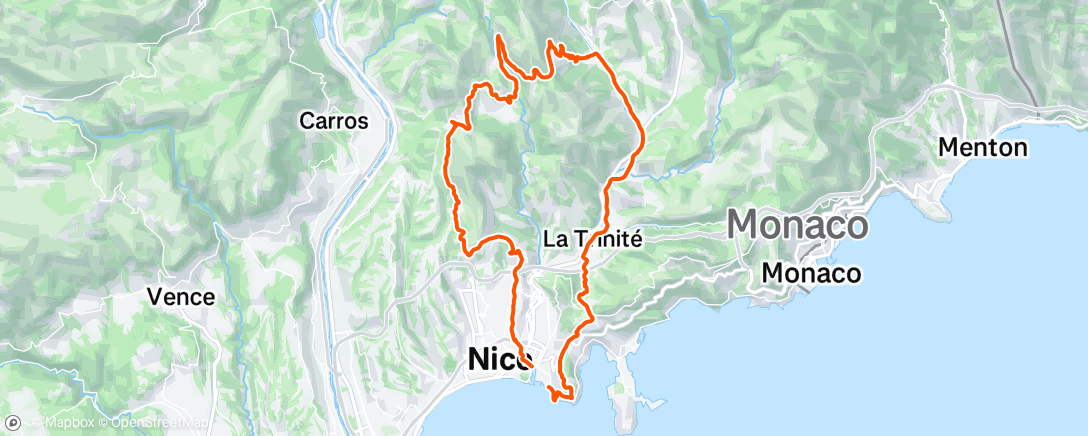 Map of the activity, Morning Ride