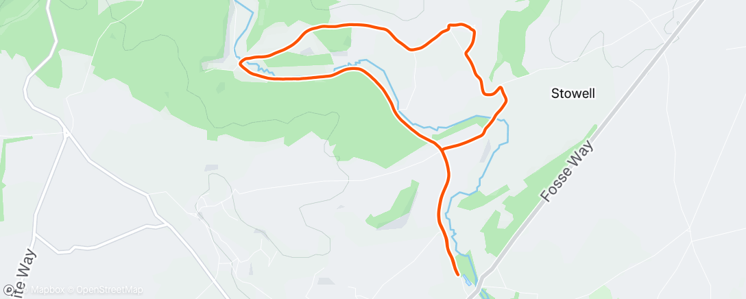Map of the activity, Morning Run