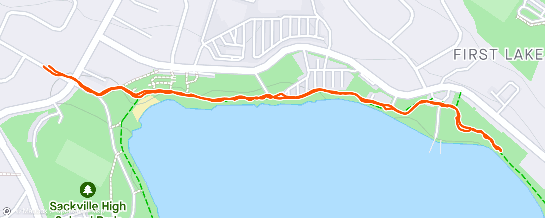 Map of the activity, Morning Walk