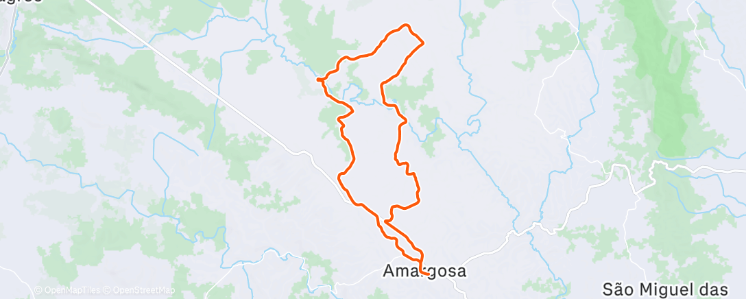 Map of the activity, Morning Mountain Bike Ride