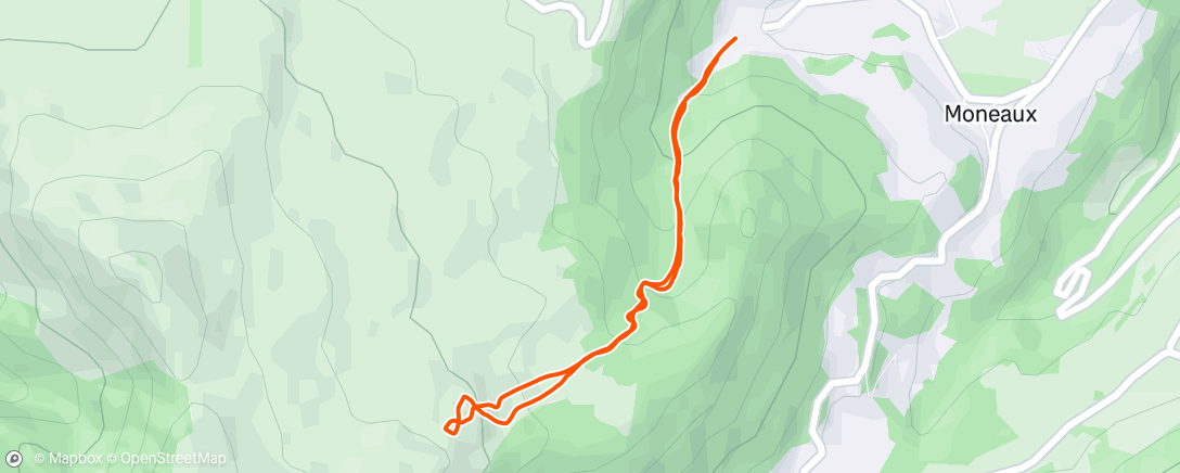 Karte der Aktivität „Ski de randonnée le matin”