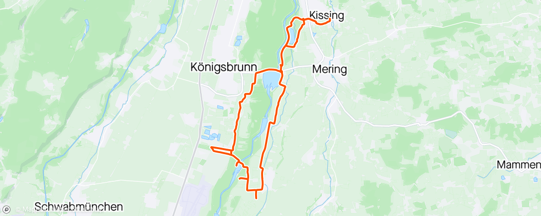 Map of the activity, Lechstaustufen 2 Teil