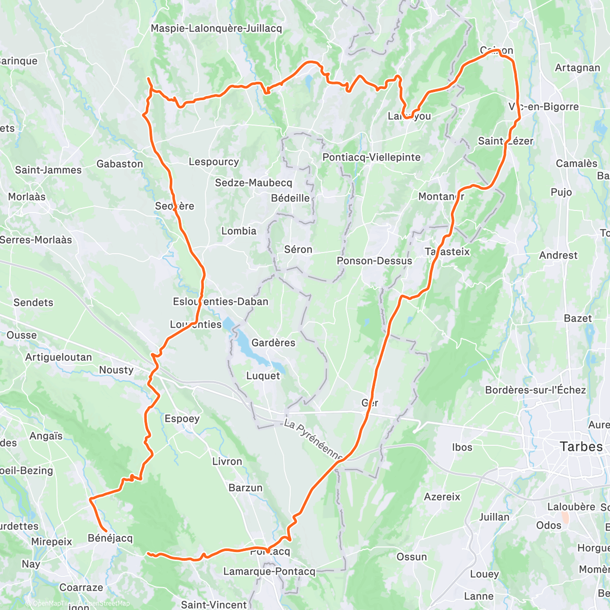 Map of the activity, Entraînement Desertus, en conditions réelles 🌧️🌧️🌧️