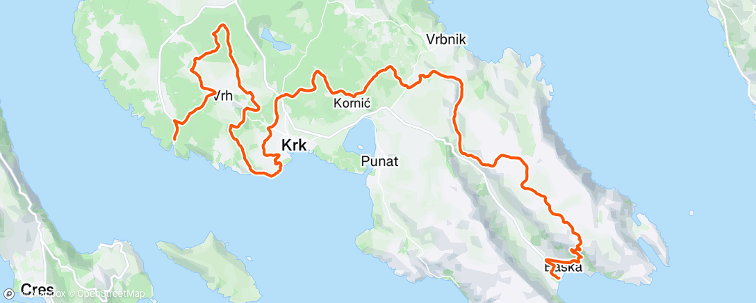 Map of the activity, Morning Ride