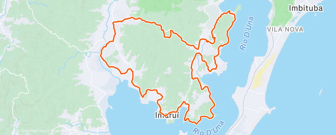 Map of the activity, Pedalada matinal