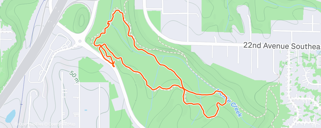 Map of the activity, Morning Walk