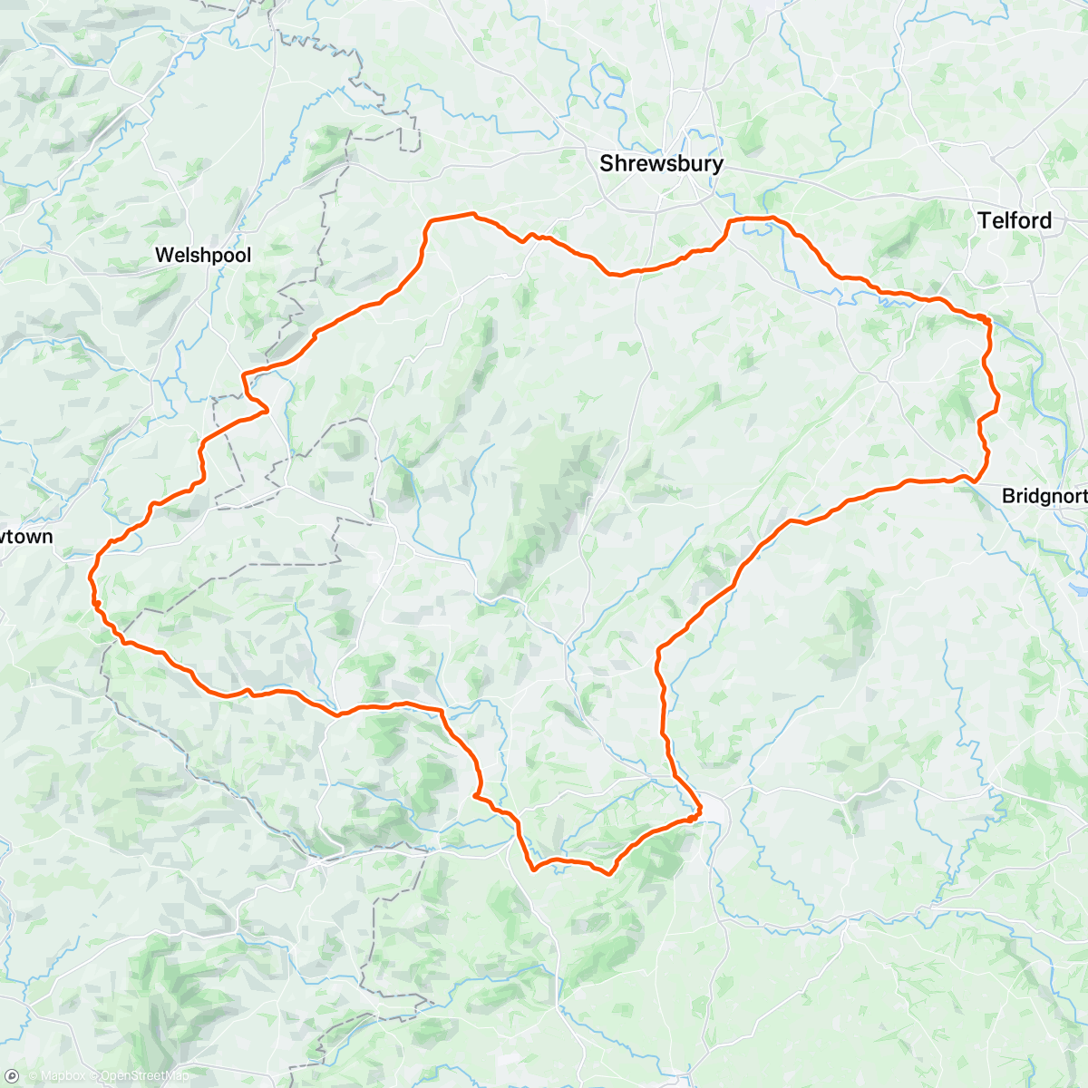 Mapa de la actividad (Welsh hundred)