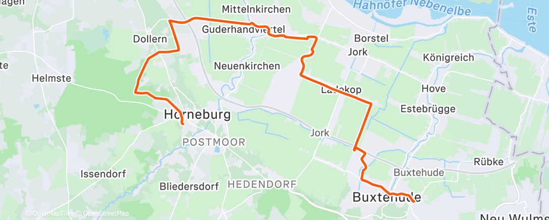 Карта физической активности (Lunch Ride)