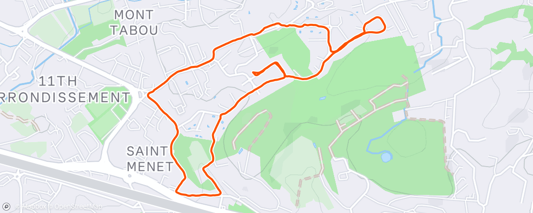 Mapa de la actividad (Marche dans l'après-midi)