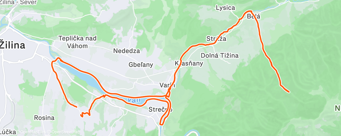 Map of the activity, Afternoon Gravel Ride