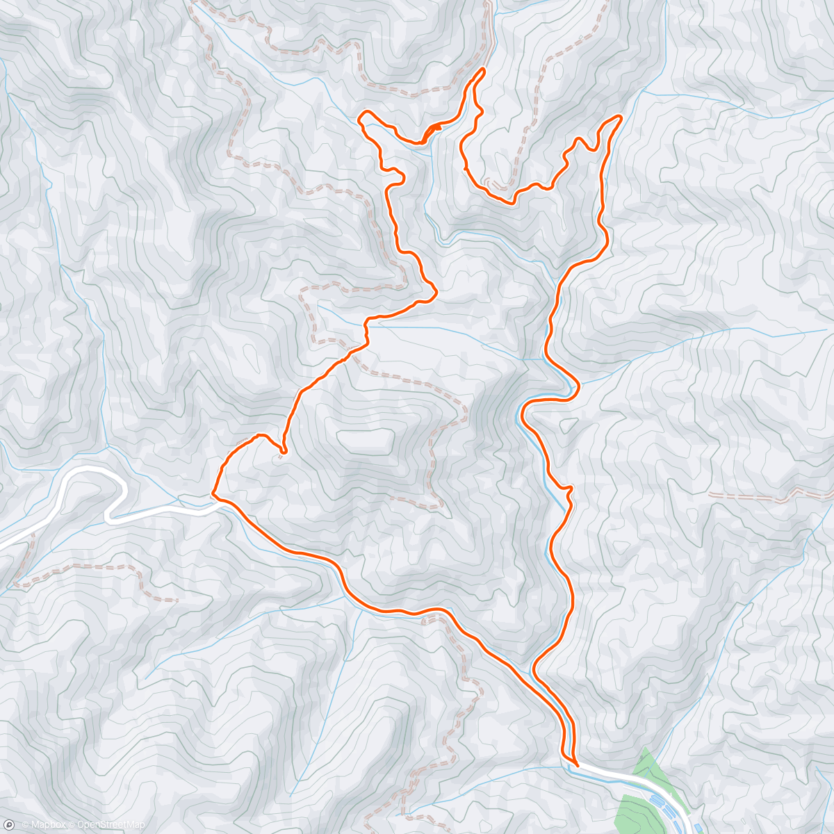 Map of the activity, Courthouse Falls Catch-up with Erica