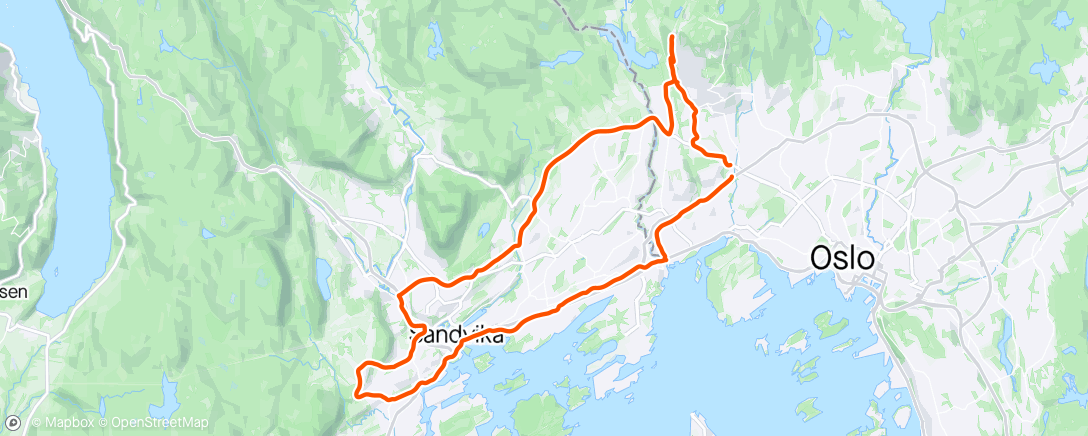 Mappa dell'attività Olaf Bulls vei x 2 + Tour de Bærum med Berte