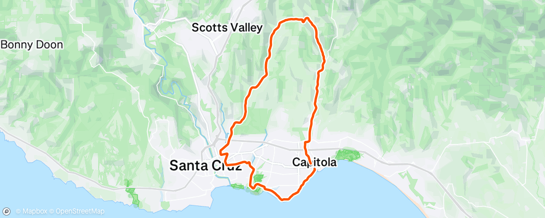 Map of the activity, Morning Ride